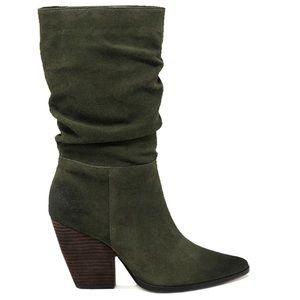 Charles David Nassau Green Slouch Boots